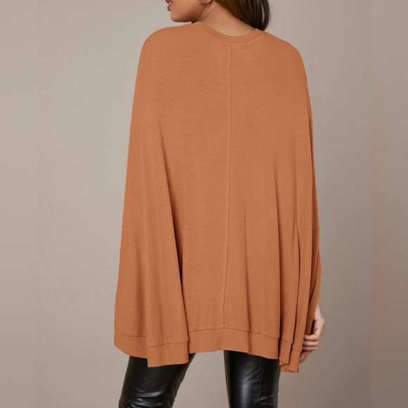 NWOT SHEIN Maternity Cloak Sleeve Solid Top Size 4 Small - Picture 2 of 6